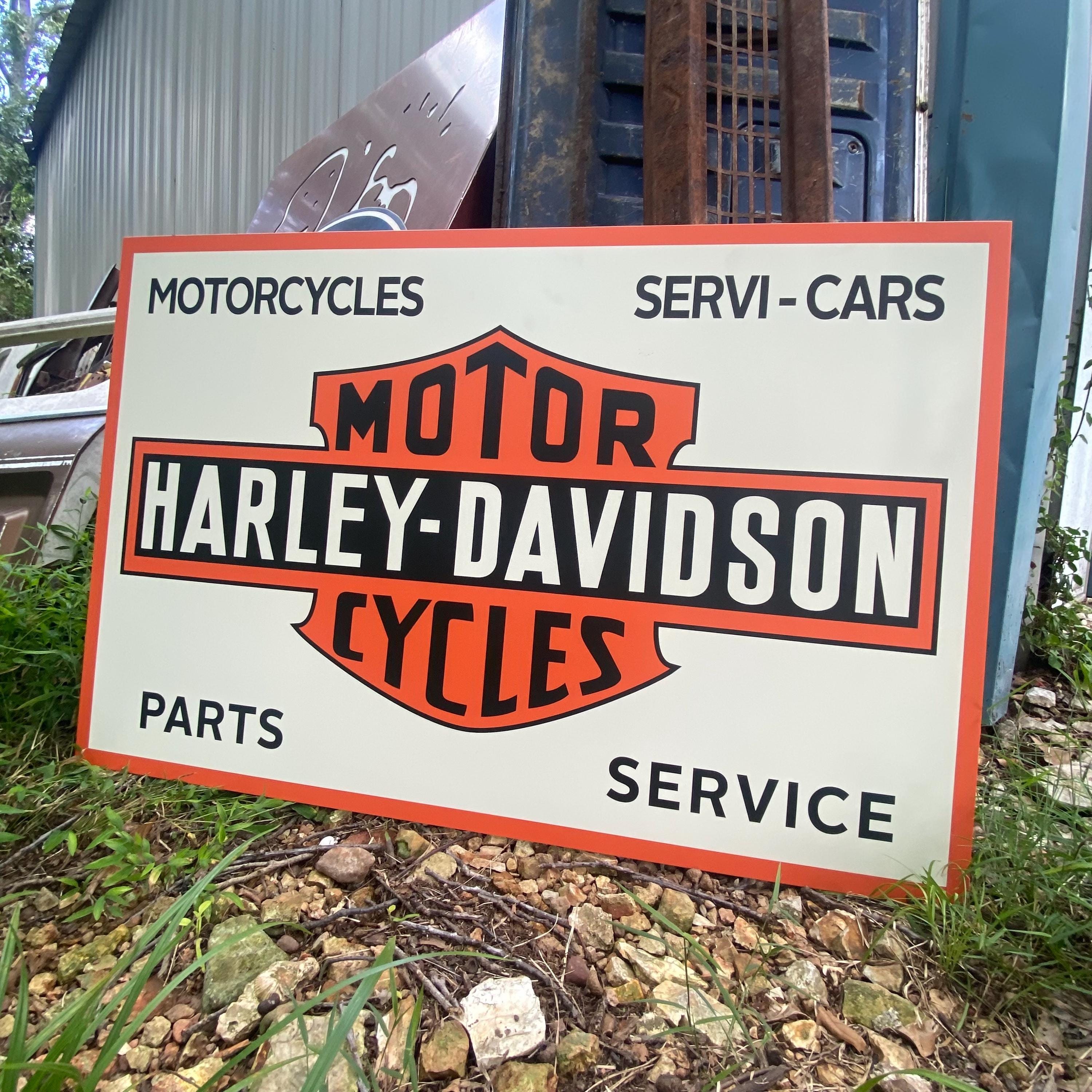 Vintage Style Aluminum Harley Davidson Motorcycles Sign - Etsy
