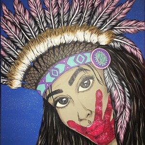 MMIW, Acrylic Paint, Canvas Painting, Original Art