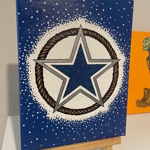 Cowboys, Acrylic Painting, Dallas, Cowboy, Football, Canvas Painting ...