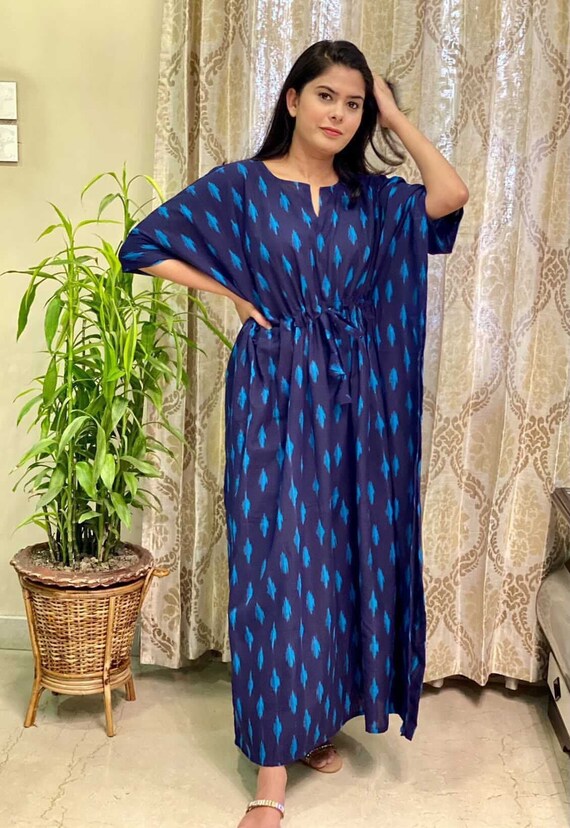 Printed cotton kaftan Etsy