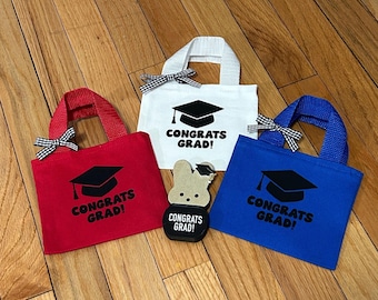 Grad Gift Bag- Gift Card Holder - Bunny Cake Topper Graduation CONGRATS GRAD Wood bunny Graduation decor Tiered Tray Graduation decoration