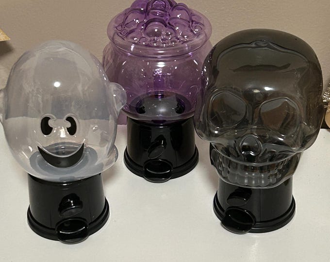 Personalized CANDY DISPENSER Halloween Gift for Kids Viral TIKTOK Ghost Cauldron Pumpkin or Skull Candy Dispenser party favor trick or treat
