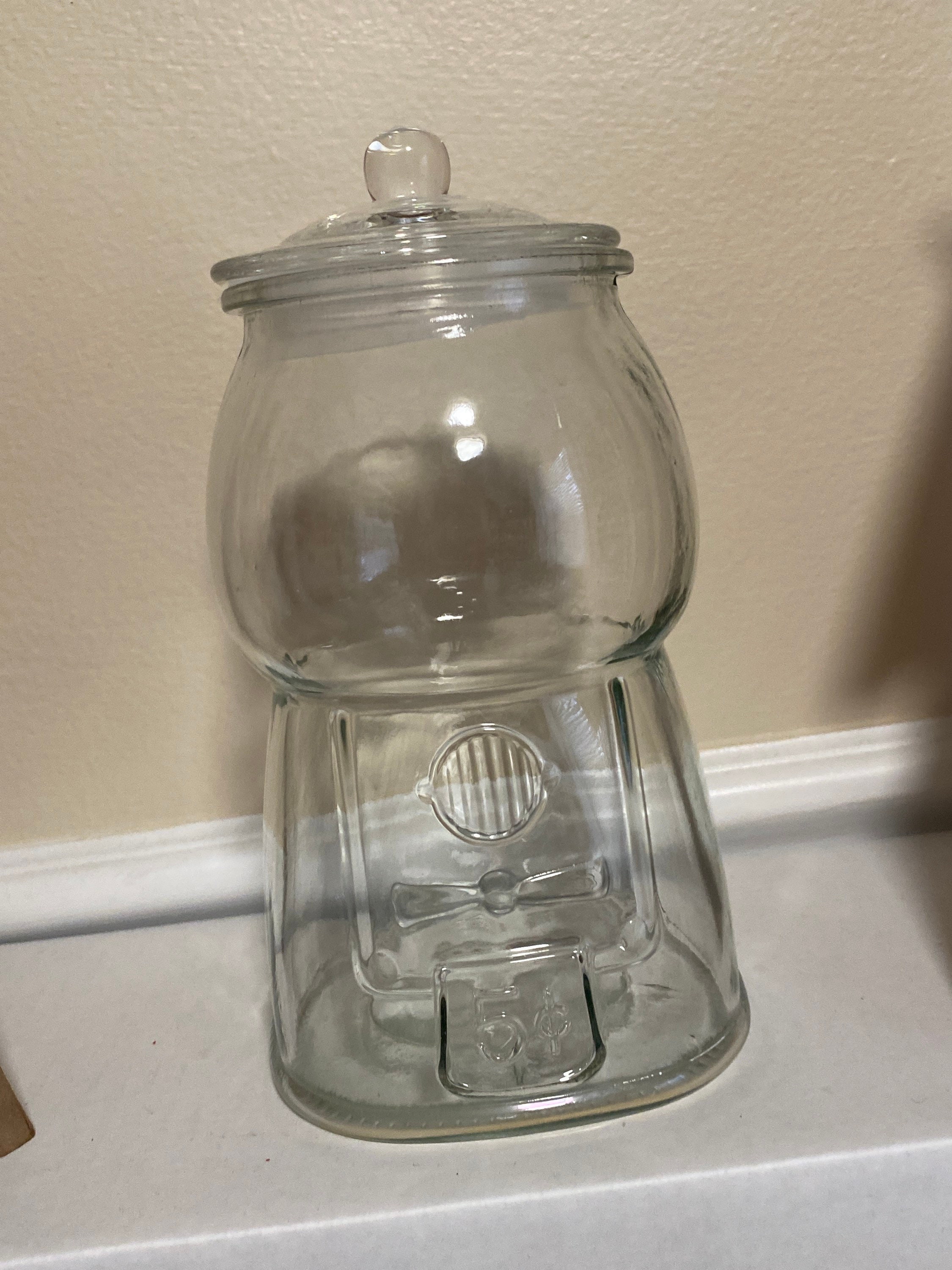 unique large glass gumball machine cookie jar | American nostalgia