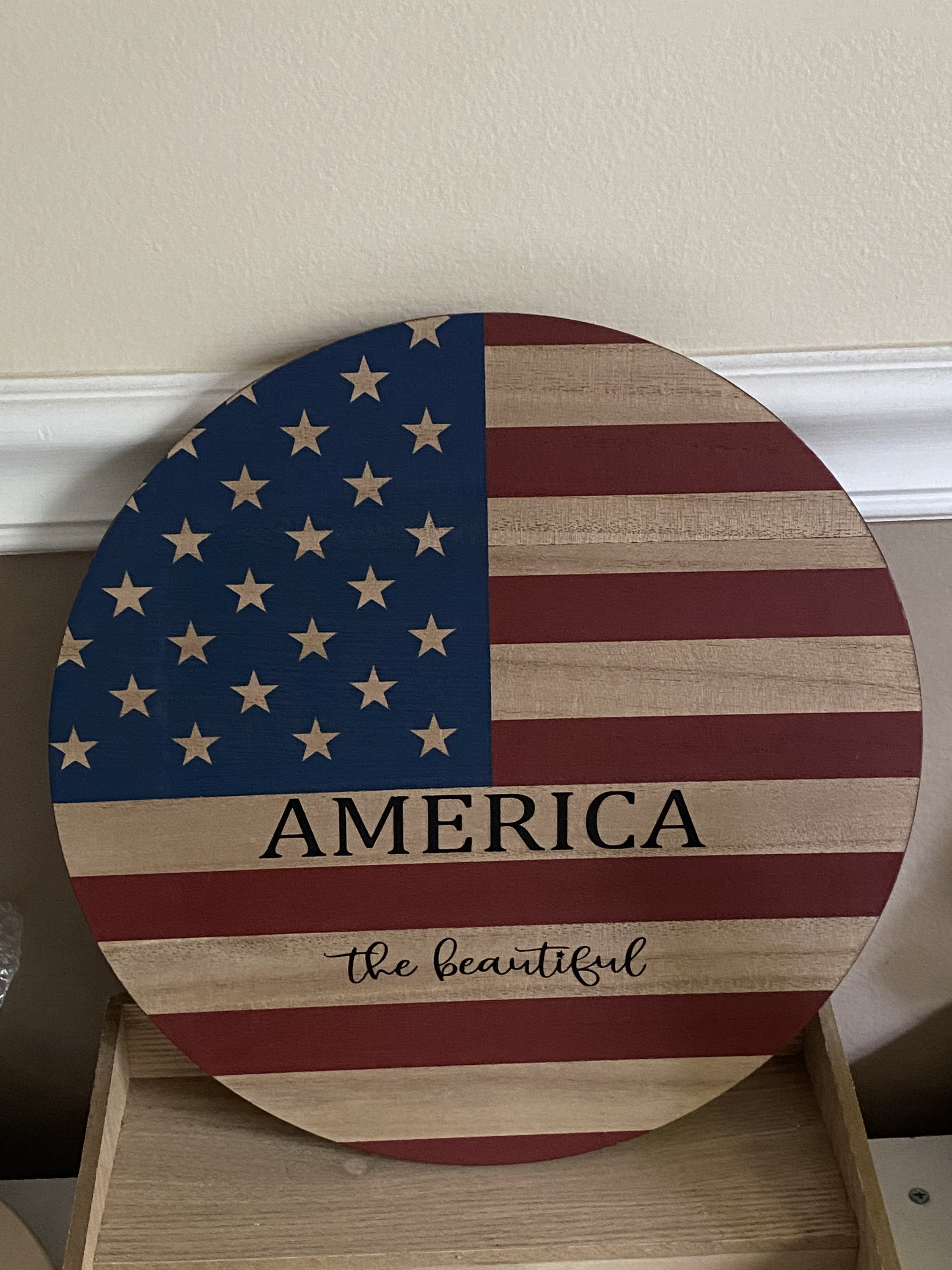 American Flag Wood Coasters