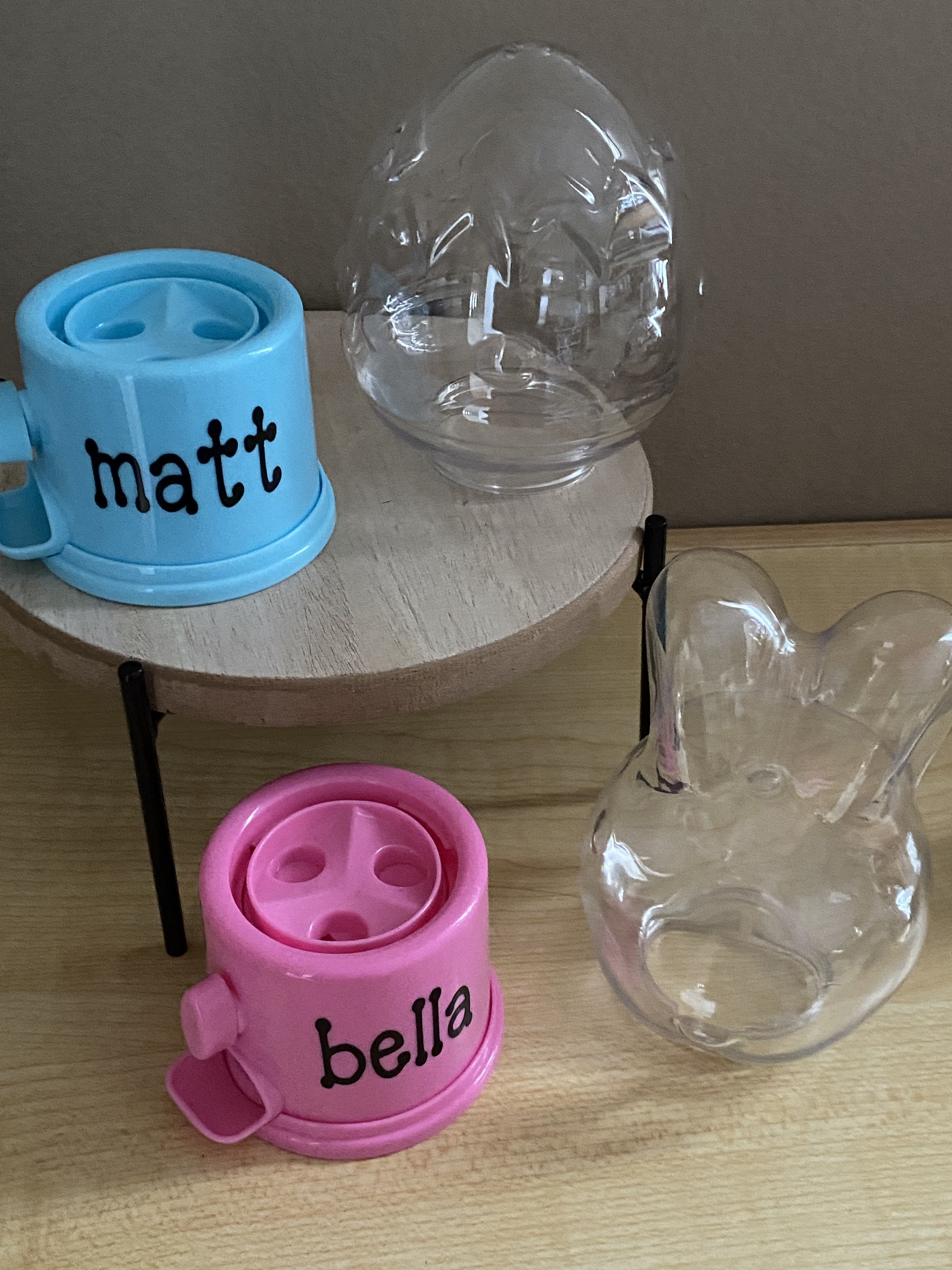 Personalized candy dispenser for Easter present Gift Pink or Etsy