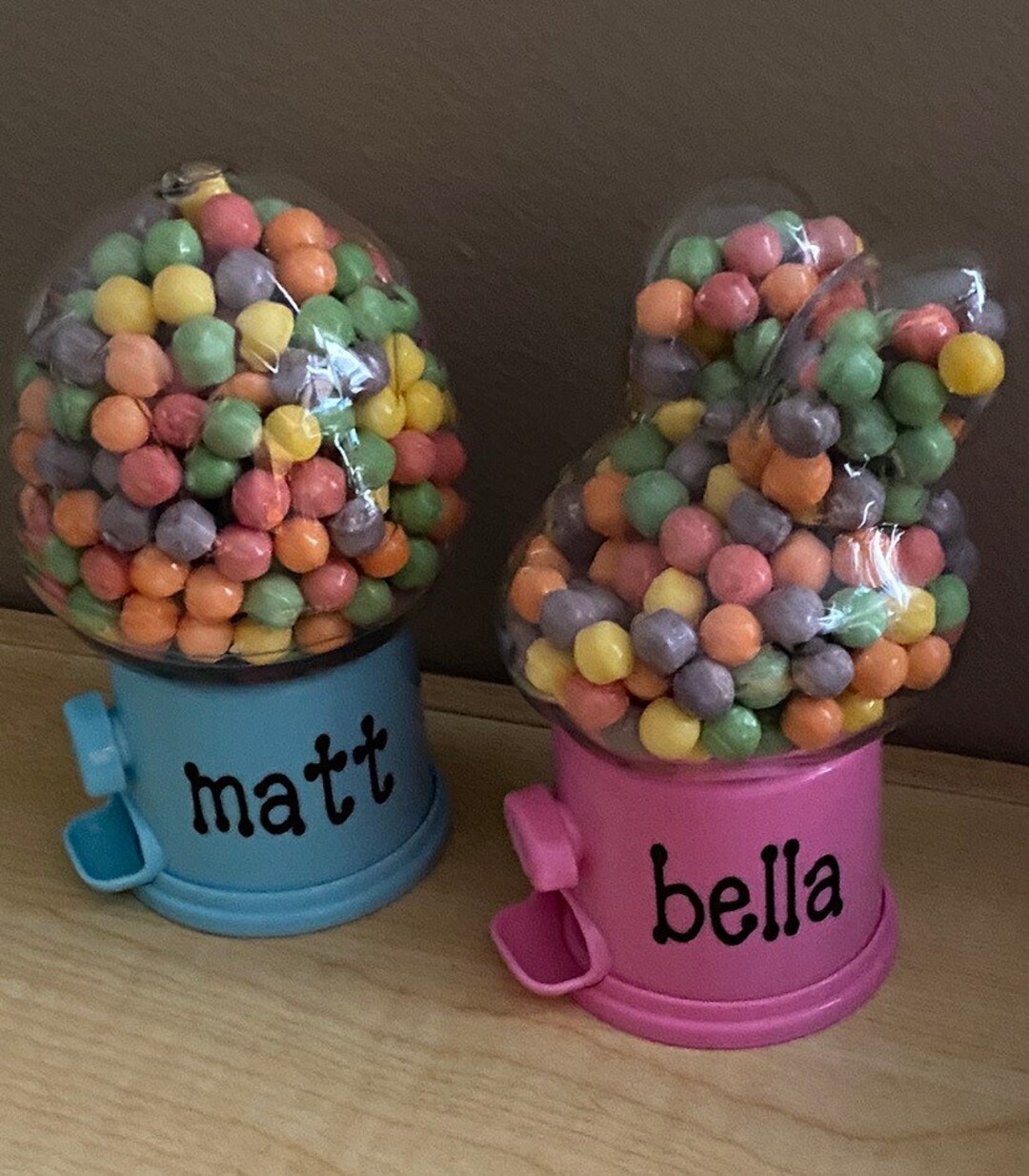 Personalized CANDY DISPENSER Easter Egg or Bunny Shaped Gift for Kids