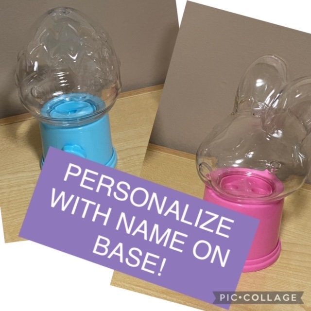 Personalized CANDY DISPENSER Easter egg Or Bunny Shaped Gift for Kids