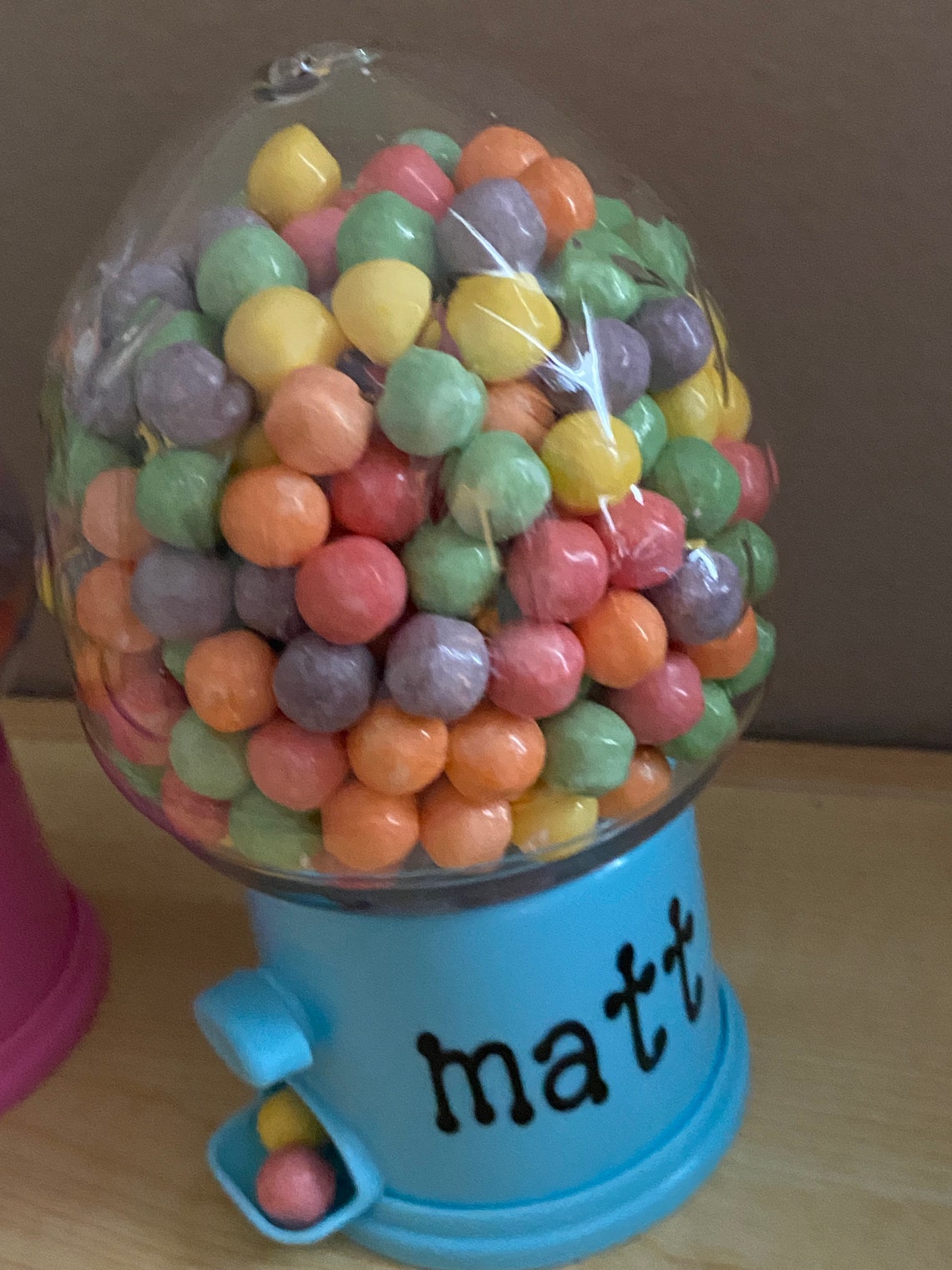 Personalized candy dispenser for Easter present Gift Pink or Etsy