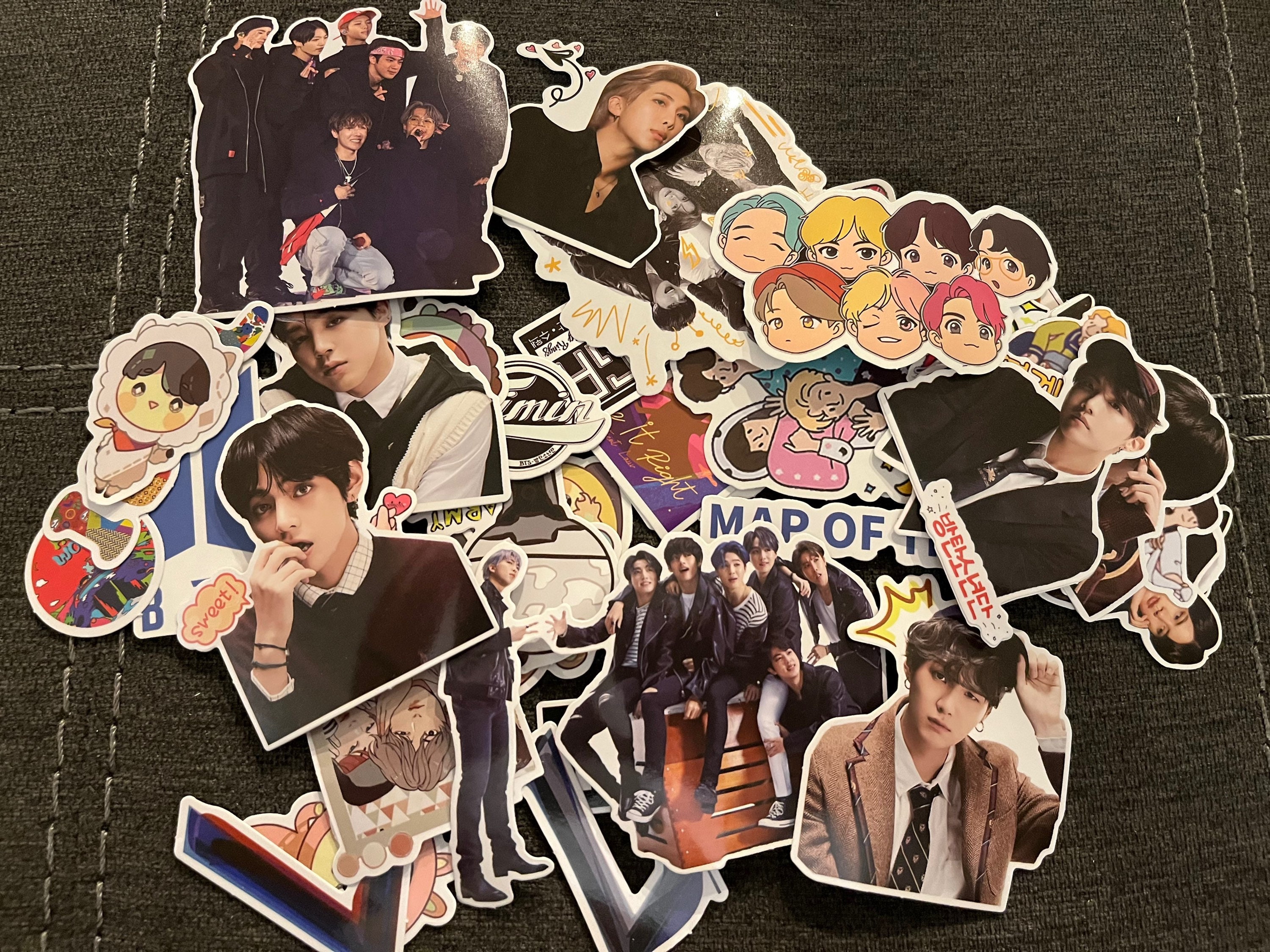 BTS Sticker Selection Sticker for Sale by memetrashpepe