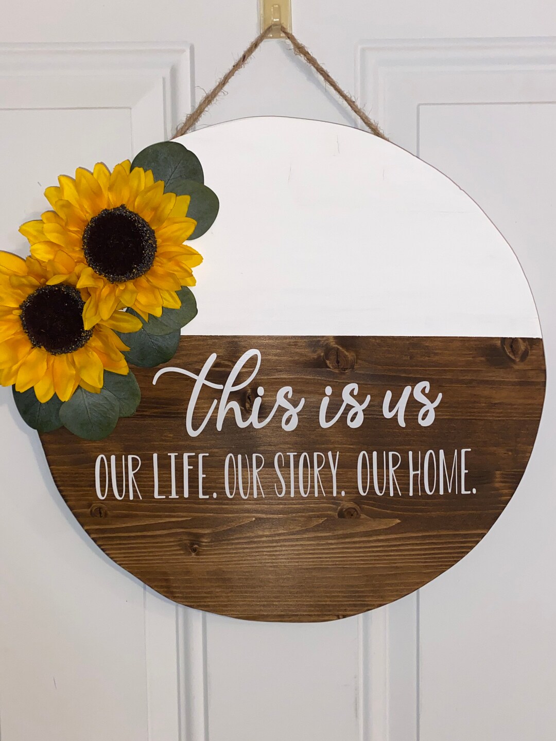 Wooden Door Hang, Wall Hanger Etsy