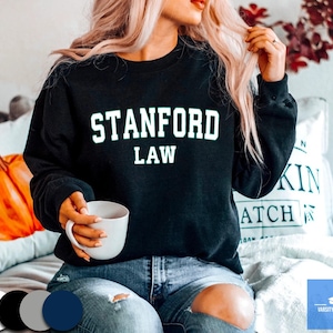 Stanford Law Sweatshirt | Stanford Law School Vintage University/College Style Sweater | Varsity Unisex Fleeced Crewneck Student Gift