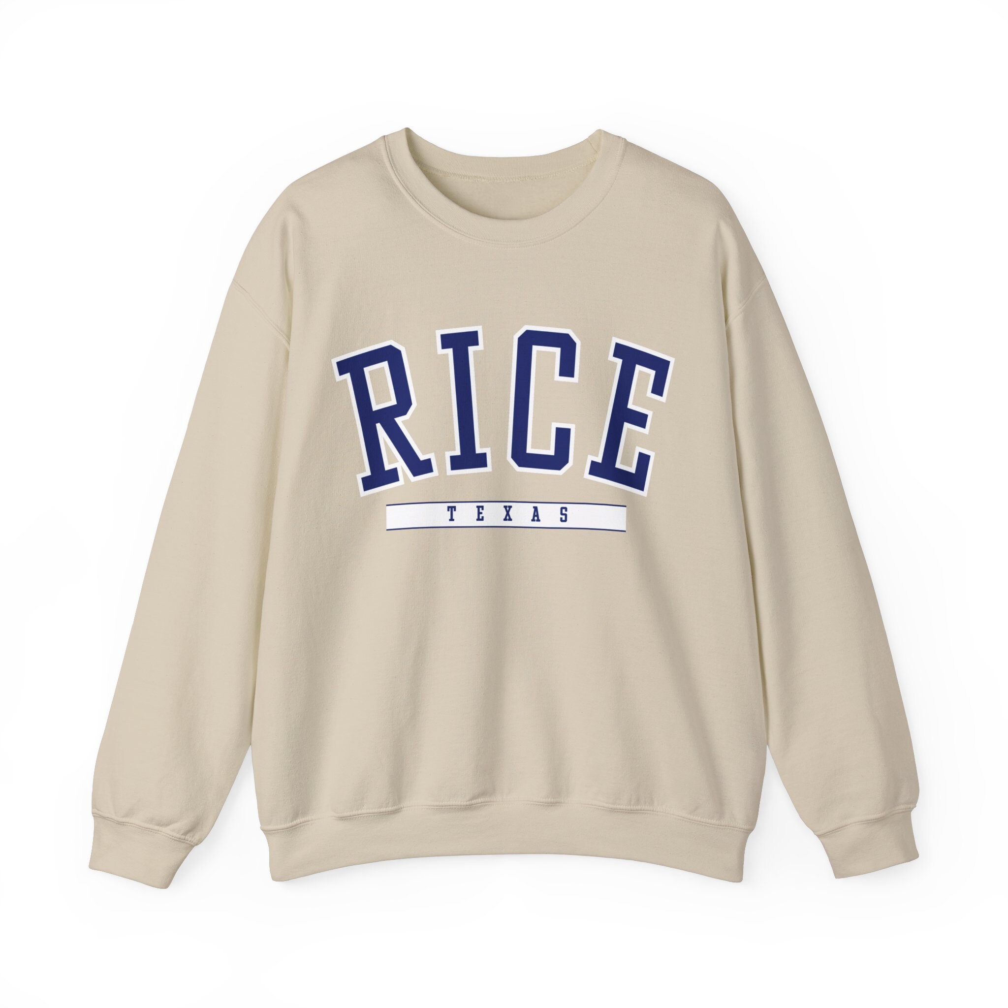 Rice University Sweatshirt Rice Vintage University college Sweater Varsity Unisex Fleeced Crewneck Student Gift Etsy