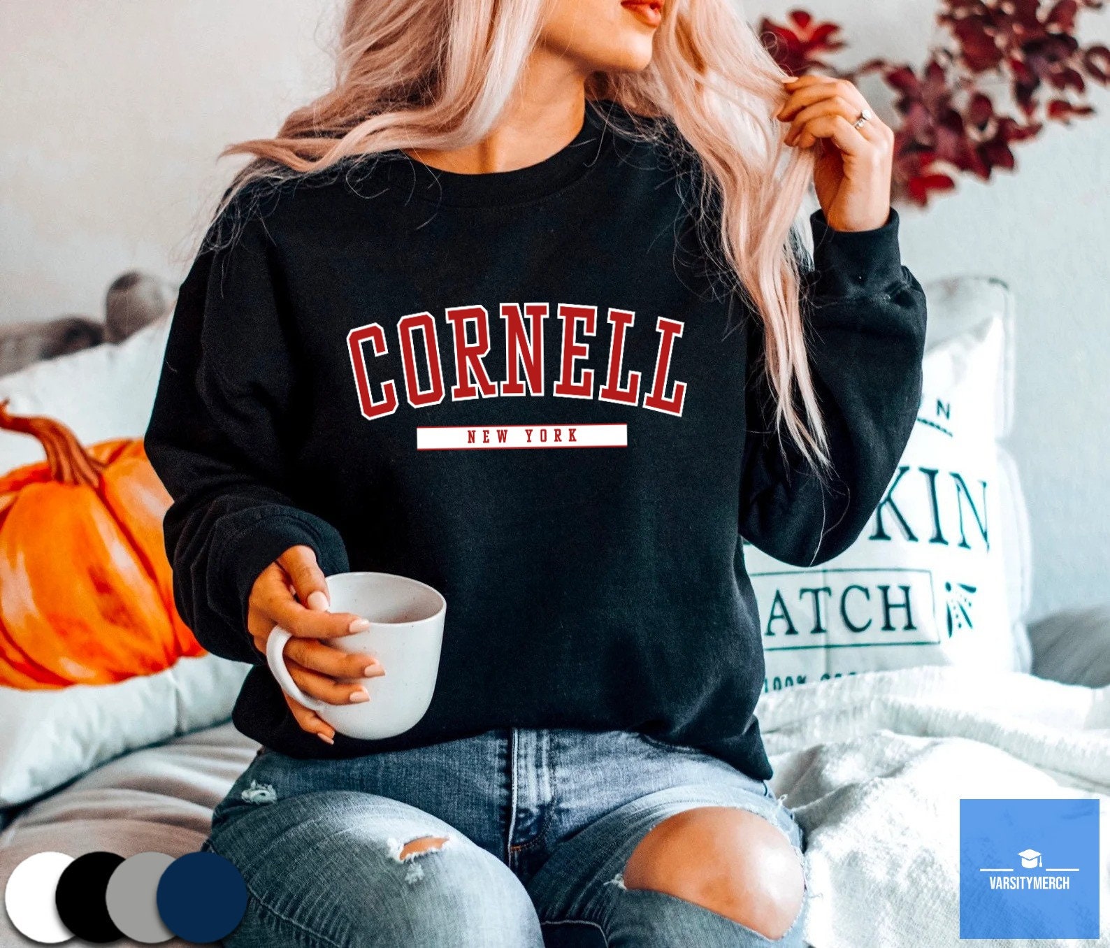 Cornell Sweatshirt | Cornell Vintage University/college Cornell Sweatshirt | Cornell Vintage University/college