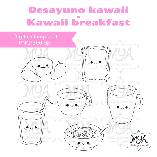 Kawaii Breakfast - Etsy
