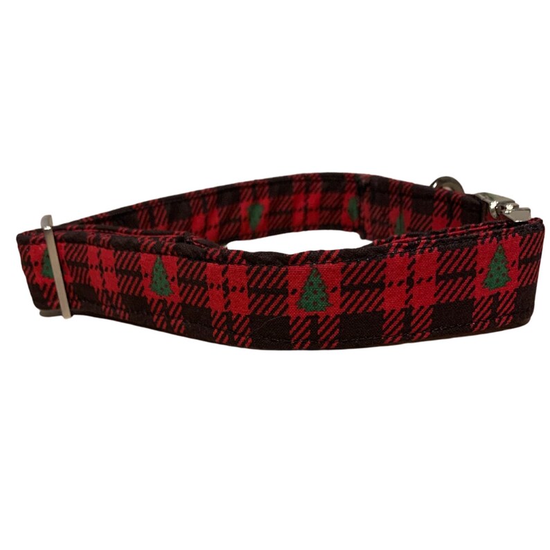 Plaid Christmas Adjustable Dog Collar Pet Collar