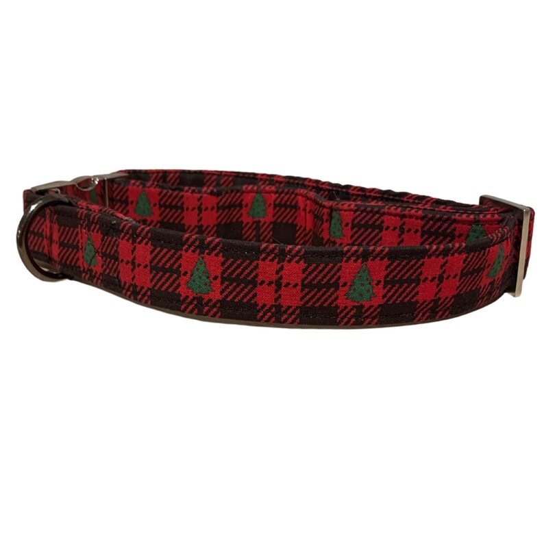 Plaid Christmas Adjustable Dog Collar Pet Collar