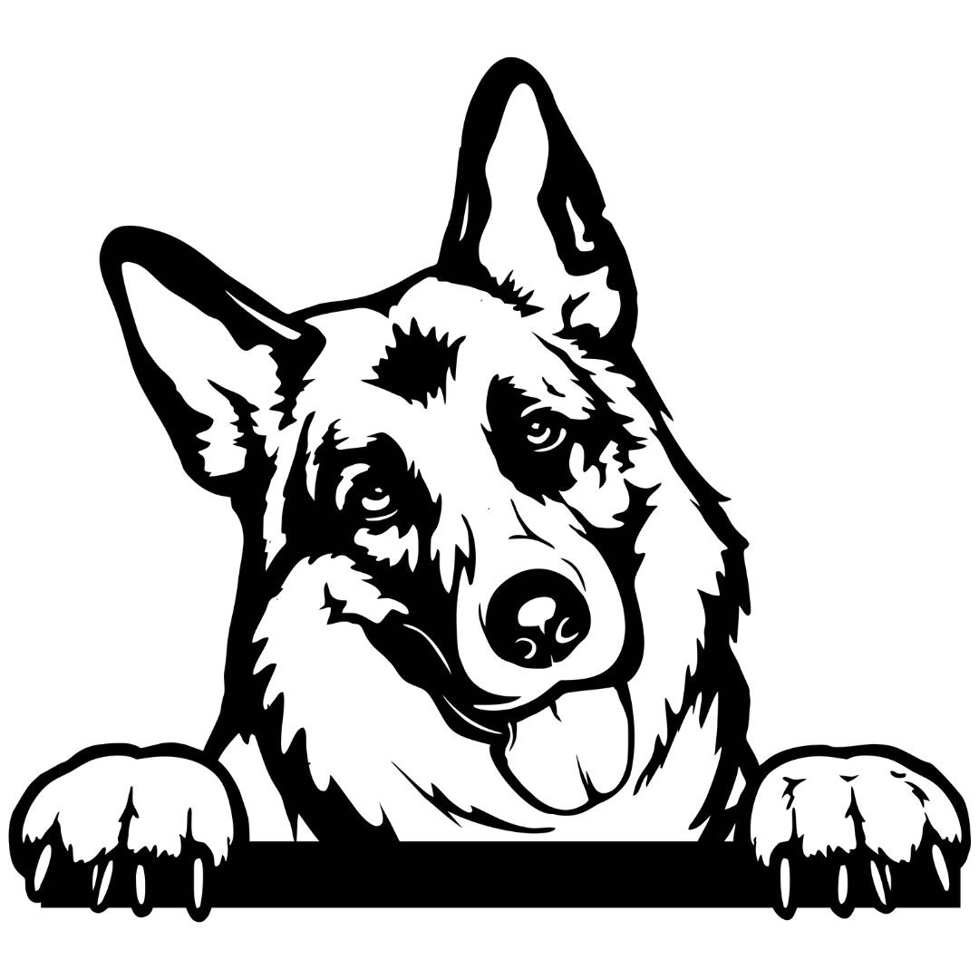 German Shepherd Vinyl DecalHolographic Car Decal Dog Etsy