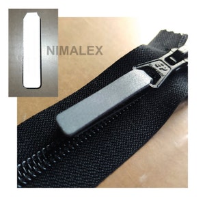 NUEVO | Tirador de cremallera reflectante | Tirador de cremallera | Presilla | Piel sintética | Gris plateado reflectante