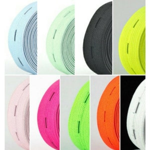 Buttonhole elastic | In 15 colors | flat elastic | pink, neon orange, green, yellow, white, black, mint, taupe, light blue