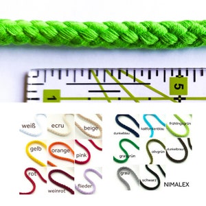 17 colori 10 mm di larghezza cordone di cotone intrecciato cordone nastro cordone di cotone rotondo vari colori