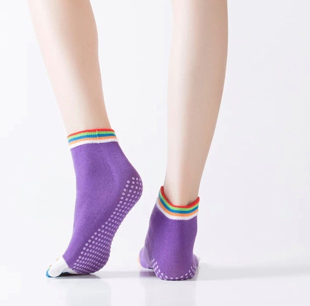 Colorful Non-slip Yoga Socks - Etsy