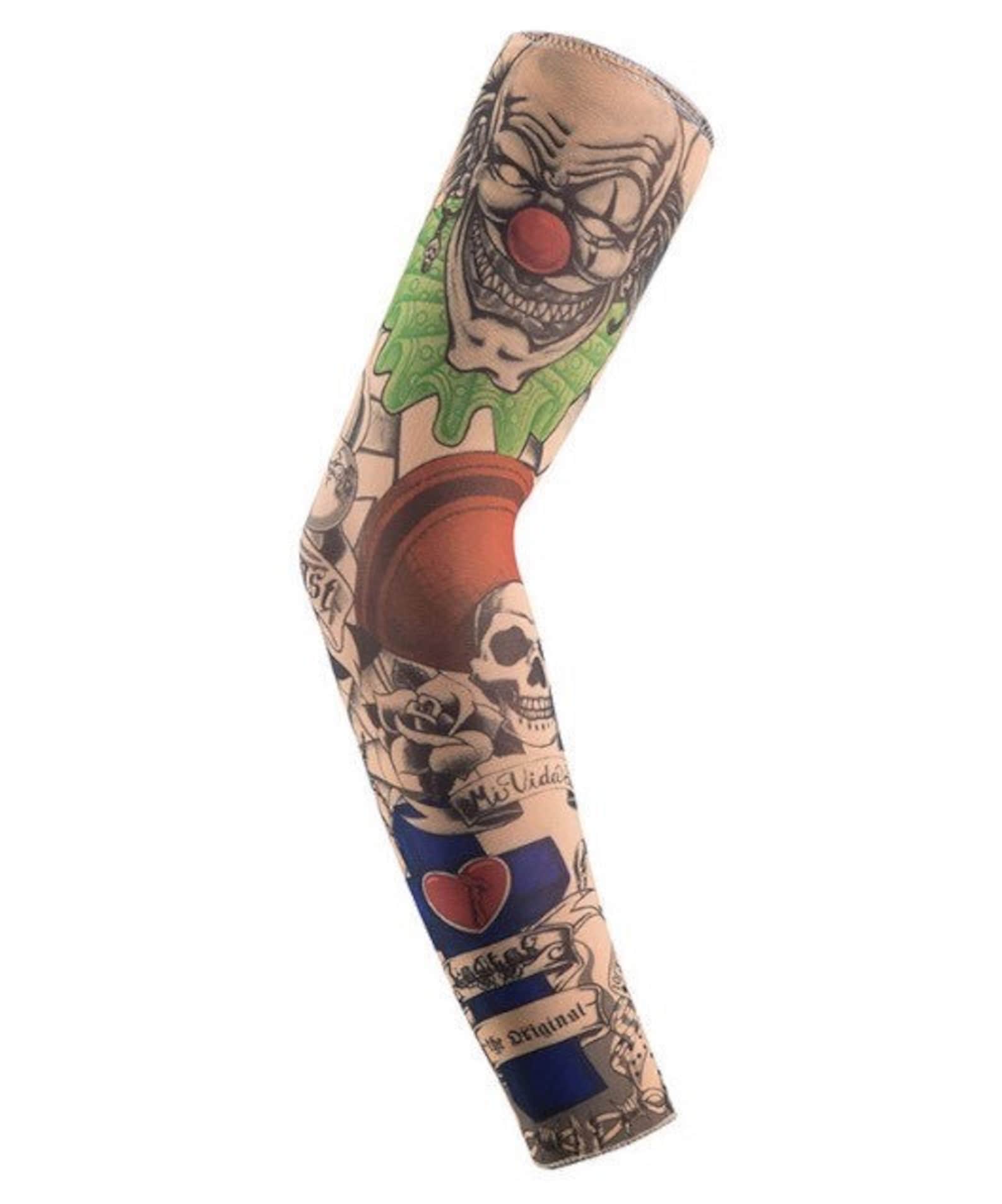 A Pair of Joker and Skull Arm Sleeve Etsy