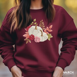 Pretty Pumpkins Embroidered Sweatshirt