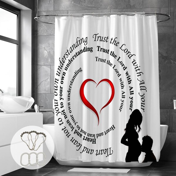 Quote Shower Curtain Etsy