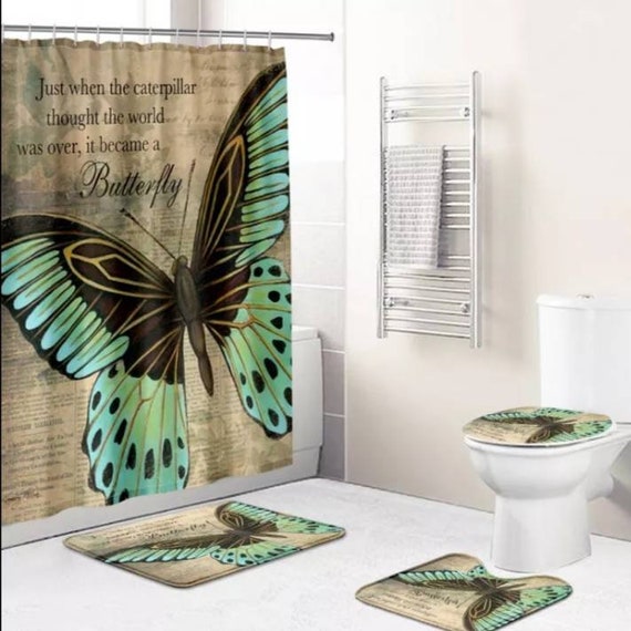 Butterfly bathroom decor deals