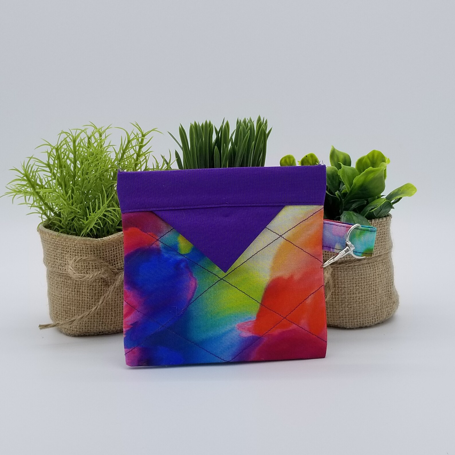 Snap Bags Snap Pouch Pocket Organizer Quilted Tie Dye Etsy