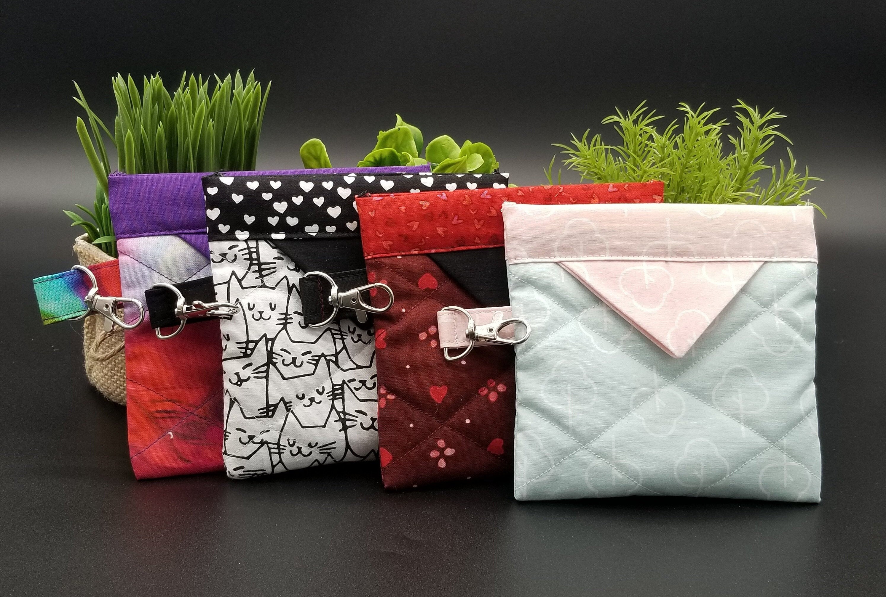 Snap Bags Snap Pouch Pocket Organizer Quilted Pink & Etsy