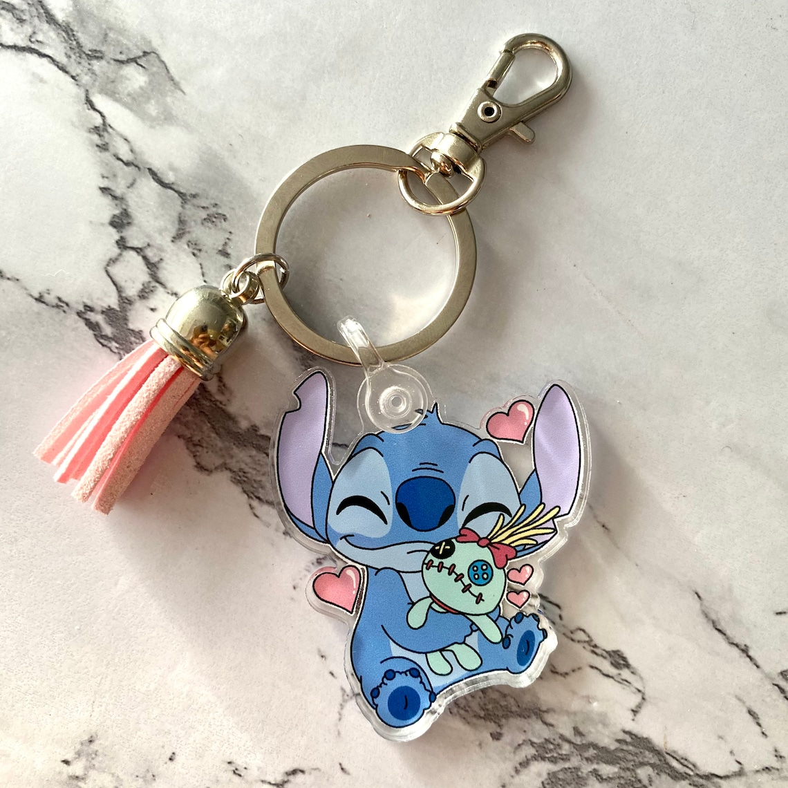 Stitch Keychain Disney Keychain Stitch Keychain Etsy