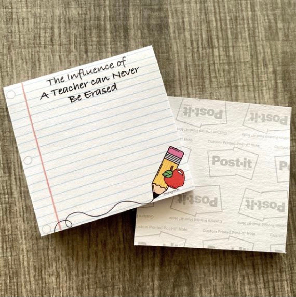 Teacher Sticky Notes Teacher Notepad Notepad Sticky Notes Etsy