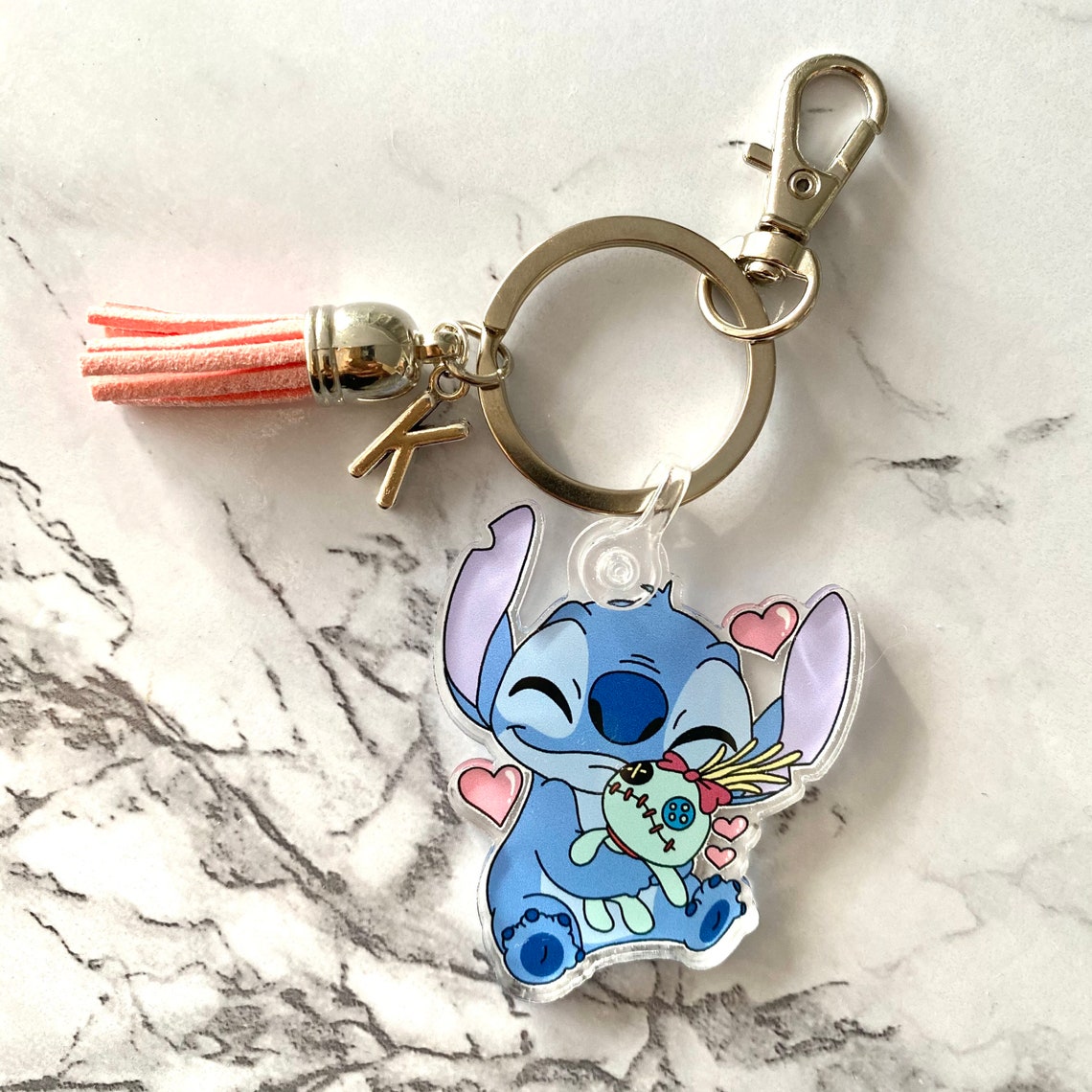 Stitch Keychain Disney Keychain Stitch Keychain Etsy