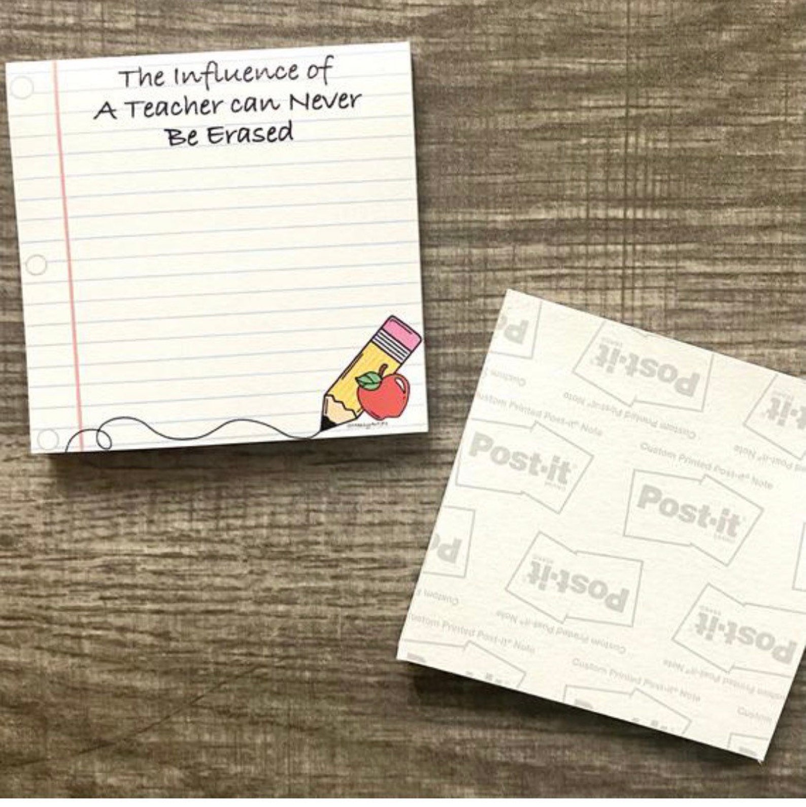 Teacher Sticky Notes Teacher Notepad Notepad Sticky Notes Etsy