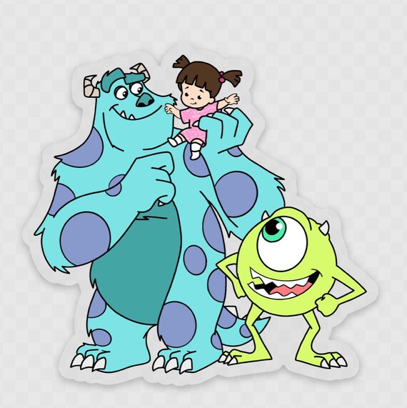 Monsters Inc Sticker Decal Vinyl Pixar Disney - Baby Monsters Inc Wall Decals Monsters Inc Sticker Decal Vinyl Pixar Disney - Baby Monsters Inc Wall Decals