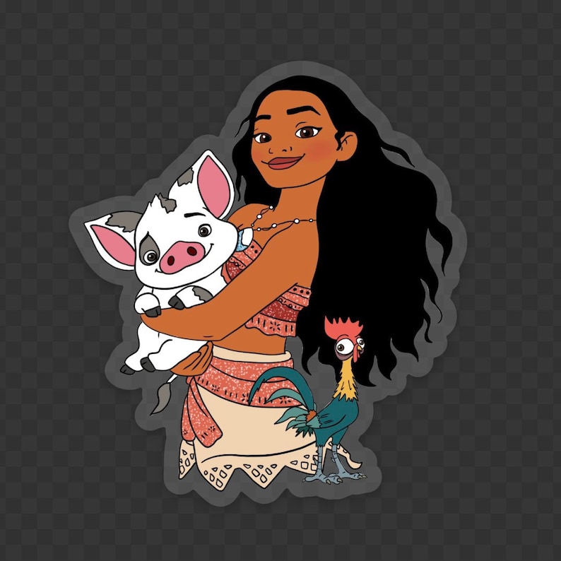 moana sticker moana sticker disney sticker vinyl disney etsy