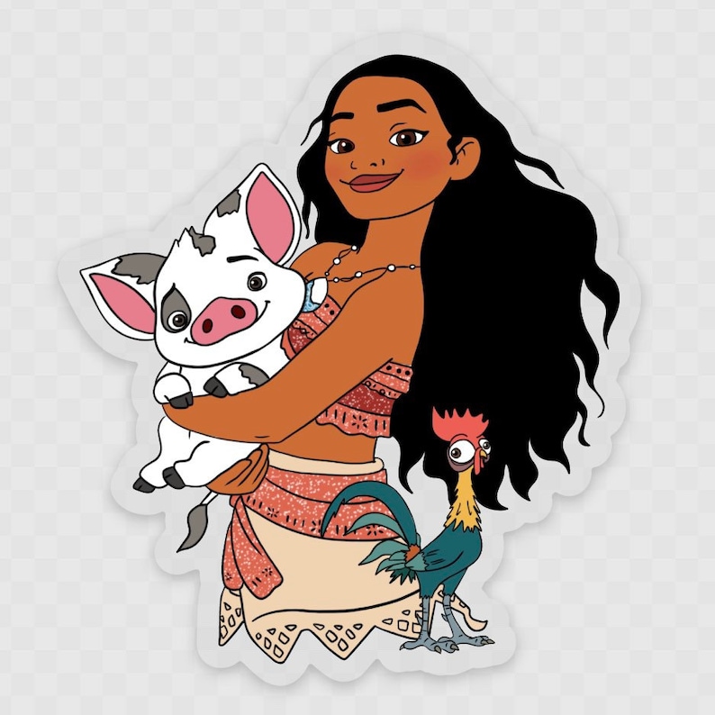 moana sticker moana sticker disney sticker vinyl disney etsy