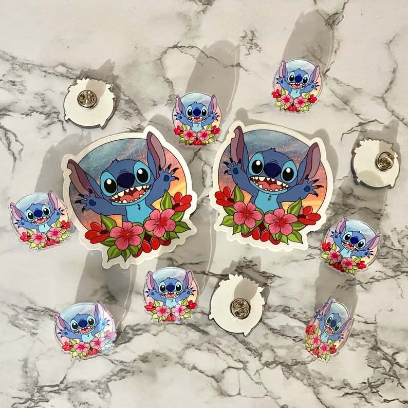 Stitch Pin Acrylic Pins Pins Disney Pins Stitch Lilo and Etsy