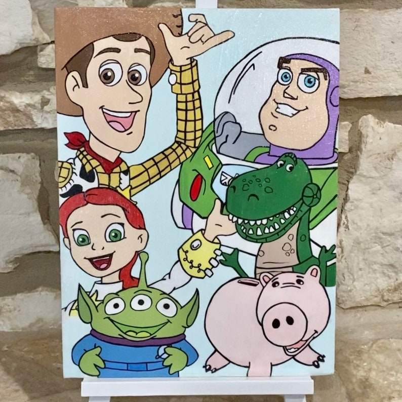 Toy Story Painting Disney Art Canvas Disney Etsy