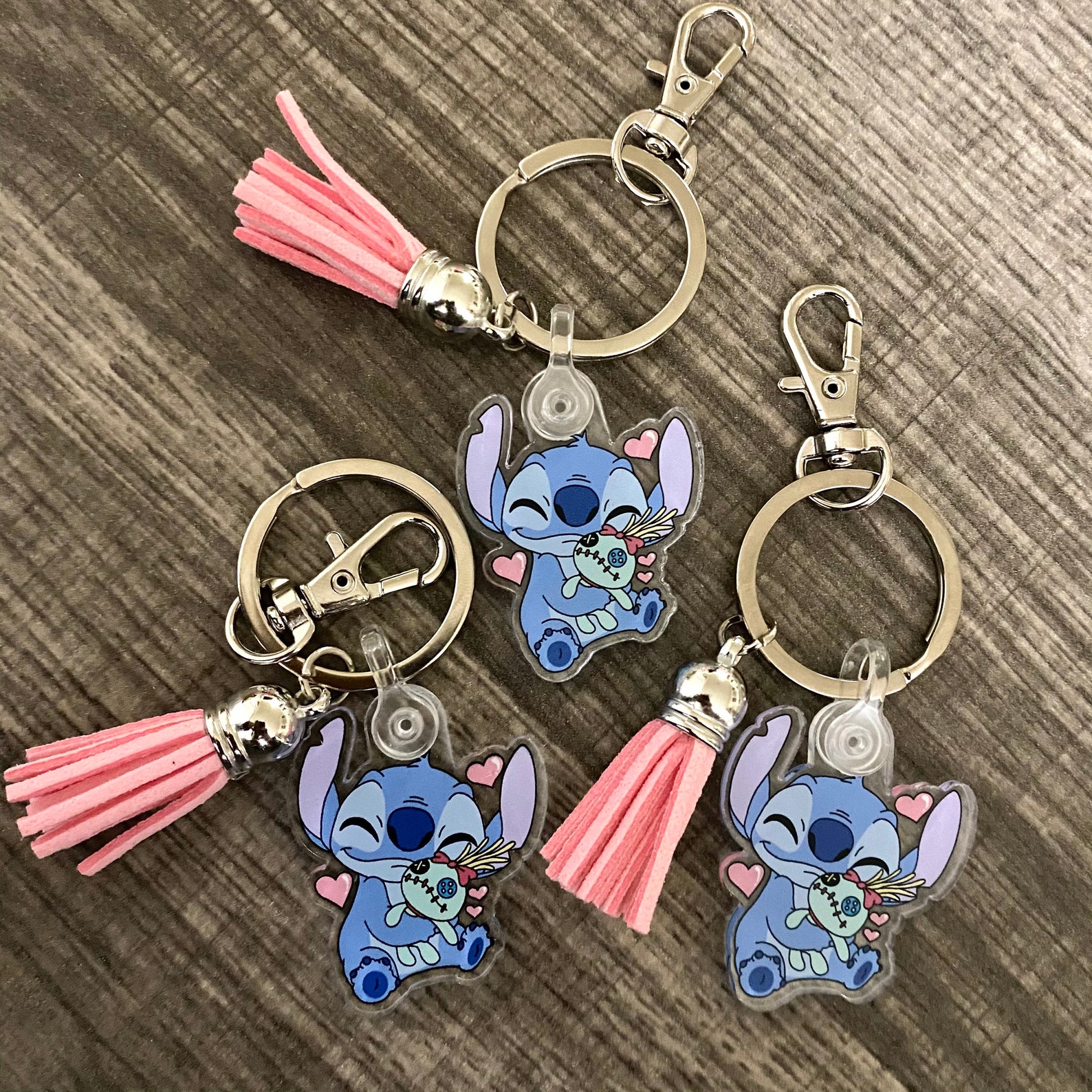 Stitch Keychain Disney Keychain Stitch Keychain | Etsy