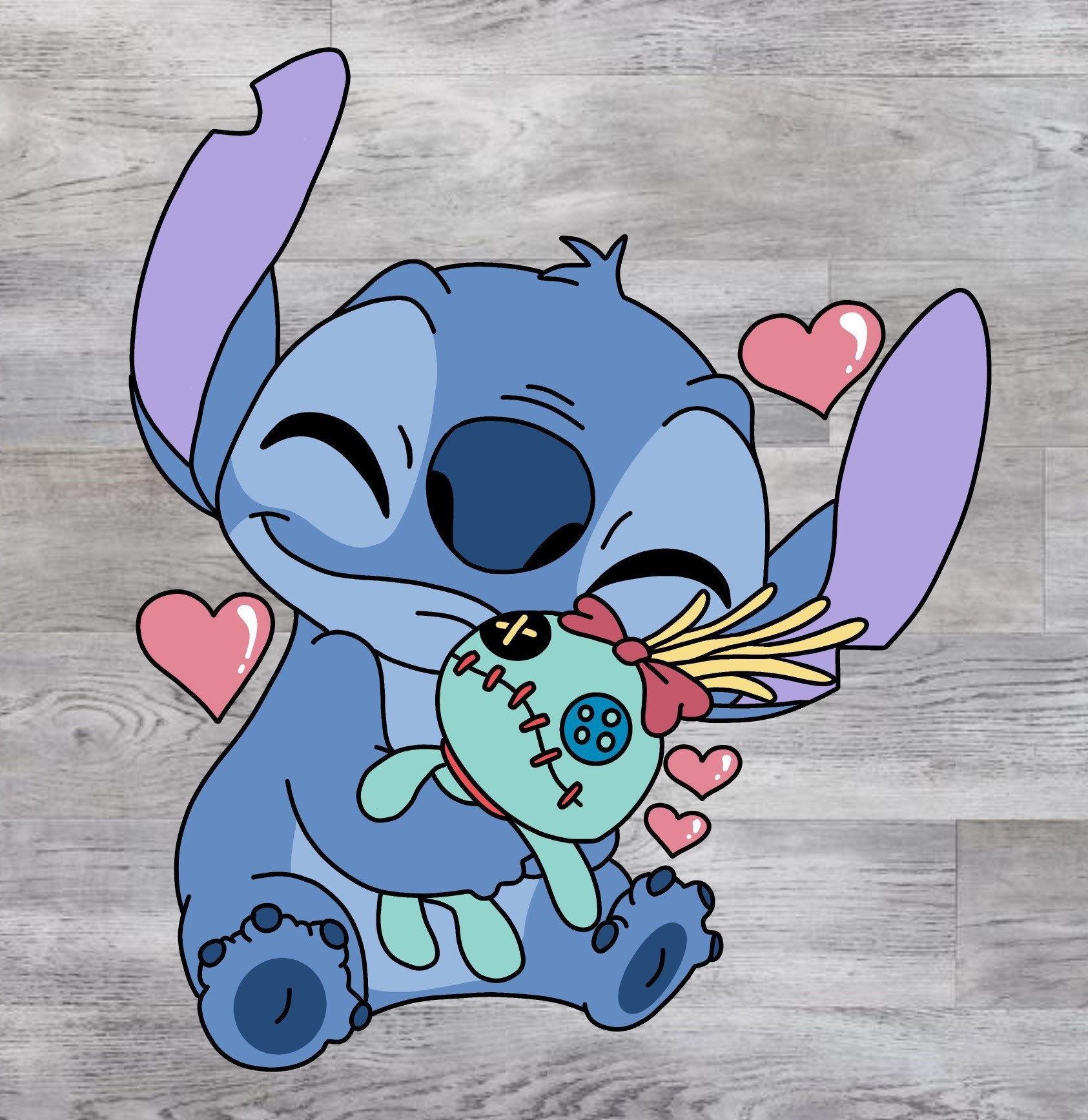 Stitch and Scrump Sticker Stitch Sticker Scrump Sticker | Etsy