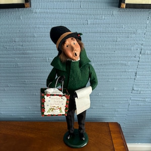 Vintage Byers Choice 1986 Man with Music Sheet