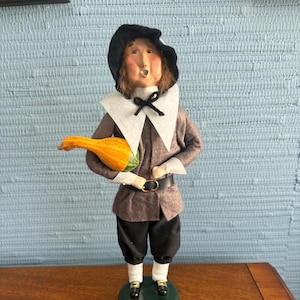 Byers Choice Pilgrim Man Caroler 1996, Thanksgiving Pilgrim