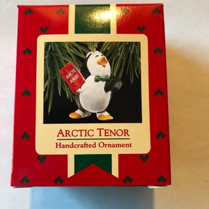 Hallmark Keepsake Arctic Tenor Christmas Ornament, Handcrafted 1988