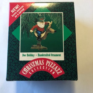 Hallmark Keepsake Doc Holiday Santa Christmas Ornament, Christmas Pizzazz Collection, Handcrafted in 1987 - Free Shipping