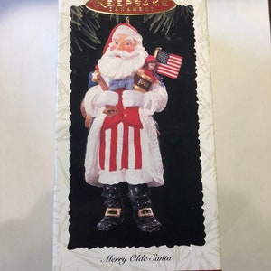 Hallmark Keepsake Merry Olde Santa Christmas Ornament, Collector&#39;s Series, Handcrafted in 1996 - Free Shipping