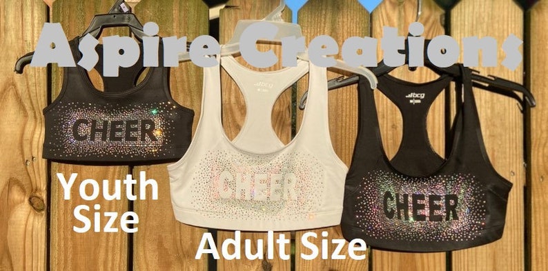 rhinestone sports bra