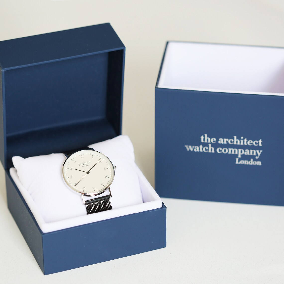 Men's Personalized Watch, Black Strap Watch, White Personalized Watch ...