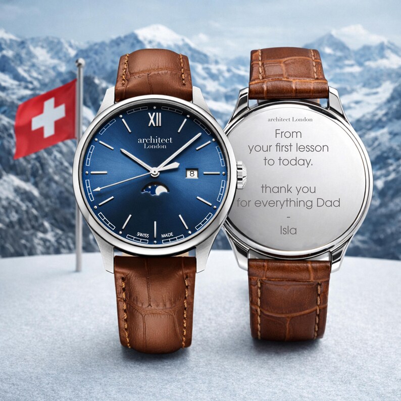 Personalized Swiss Watch Gift, Custom Engraved Watch Gift, Luxury Watch ...